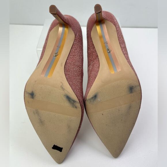 Sam Edelman Hazel Pointed Toe Pumps in Terracotta Rose - Picture 9 of 10